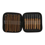 Assortment of 20 bamboo crochets 1 mm to 10 mm - Natural x1|raw }}
