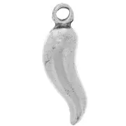 Pepper charm 19mm Old silver tone x1