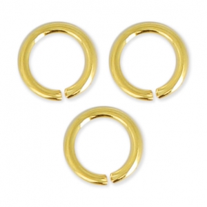 Jumprings open 5.5x0.8mm fine Gold plated x50