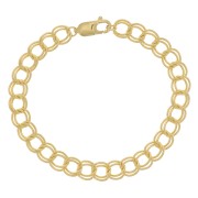 6.8mm Gold filled rombo mesh bracelet x18 cm|raw }}