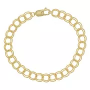 6.8mm Gold filled rombo mesh bracelet x18 cm