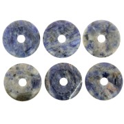 30mm gemstone Donuts - Sodalite x1