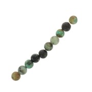 3mm Round gemstone beads - African Turquoise - Jasper x25|raw }}