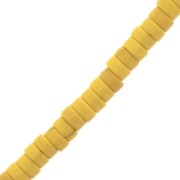 4x2mm Imitation Howlite Heishi Beads- Yellow x41cm