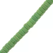 4x2mm Imitation Howlite Heishi Beads- Green x41cm