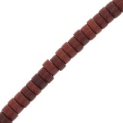 4x2mm Imitation Howlite Heishi Beads- Brown x41cm