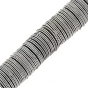 5x0.3mm Stainless Steel Heishi beads - flat discs x50