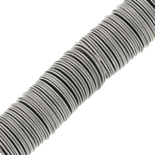 5x0.3mm Stainless Steel Heishi beads - flat discs x50