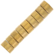 4x2mm Round Heishi beads - Imitation Hematite - Gold Tone x20|raw }}