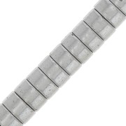 4x2mm Round Heishi beads - Imitation Hematite - Rhodium Tone x20|raw }}