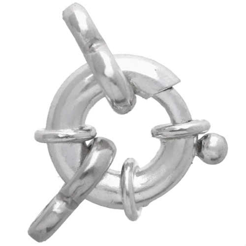 13mm 925 Sterling Silver Buoy clasp for bracelet or necklace x1