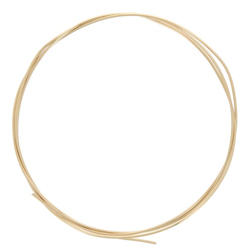 Semi-hard wire 1.25 mm - Gold Filled (rolled gold) x1m