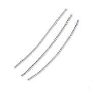 Head pin 70x0.7mm Rhodium tone x10|raw }}