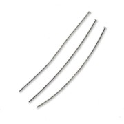 Head pin 70x0.7mm black nickel tone x10
