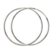 925 Sterling Silver Earring hoops 50mm x2|raw }}