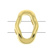 8x5.5mm 2-holes Connector - Halo Beads for SuperDuo - Gold Tone x1|raw }}