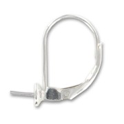 PureCrystal 925 Sterling Silver for half-drilled 8mm beads earring|raw }}