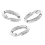 Double rings 6x0.7 mm - 925 Sterling Silver x10