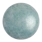 25mm Glass round cabochon by Puca® - Opaque Blue Ceramic Look x1