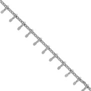 6.5mm Stainless steel Chain Fancy curb chain and bars x1m