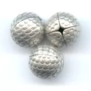 Hollow ball silver-colored scale 9mm x1