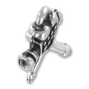 Camera charm 20mm Old silver tone x1
