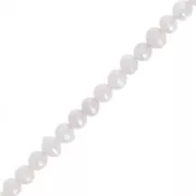 4x3mm Irregular round freshwater pearls - Pearl White x 35cm