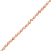 4x3mm Irregular oval freshwater pearls - Pearl Peach x10|raw }}