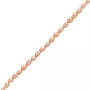 4x3mm Irregular oval freshwater pearls - Pearl Peach x10