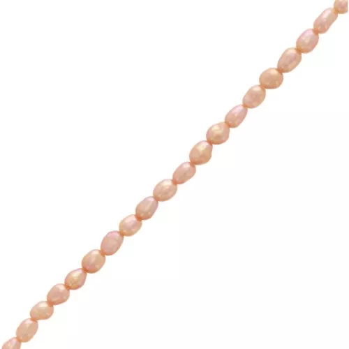 4x3mm Irregular oval freshwater pearls - Pearl Peach x10