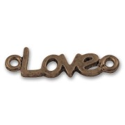 Love spacer 24mm Old copper tone x1|raw }}