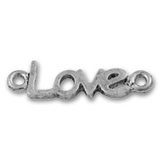 Love spacer 24mm Old silver tone x1|raw }}