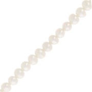 Irregular baroque freshwater pearls 4x5 mm - Grade AA White x39cm|raw }}