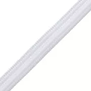 5mm Flat soft elastic band - White x 1m