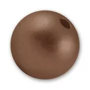 Acrylic round beads 16mm Brown x6