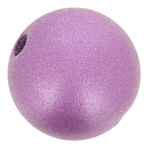 Acrylic round beads 10mm Dark Fuschia x10