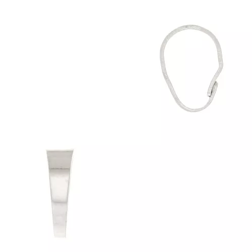 10.5mm Bail - Antique Silver Tone x1