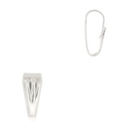 8.5mm Bail with pleated effect - Antique Silver Tone x1|raw }}