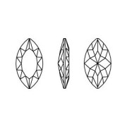 32x17mm PureCrystal Navette 4227 Crystal Golden Sahara x1