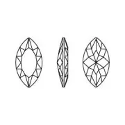 32x17mm PureCrystal Navette 4227 Crystal Golden Sahara x1