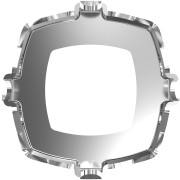 14x14mm Square setting for 4460 PureCrystal cabochon - Rhodium Tone x1|raw }}