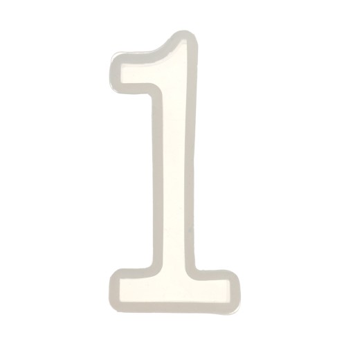40x16mm Silicone mold for making the number 1 in resin x1