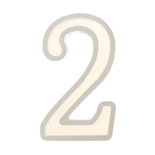 40x21mm Silicone mold for making the number 2 in resin x1