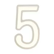 41x18mm Silicone mold for making the number 5 in resin x1