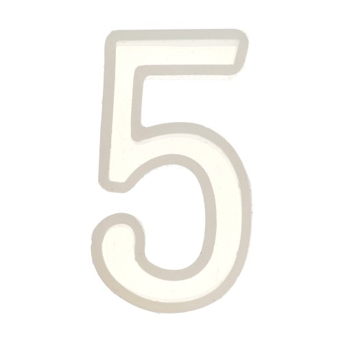 41x18mm Silicone mold for making the number 5 in resin x1