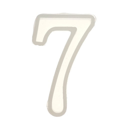 42x21mm Silicone mold for making the number 7 in resin x1