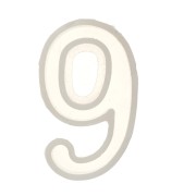 40x22mm Silicone mold for making the number 9 in resin x1|raw }}