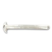 Metal spacer for bracelet 70x15mm Antique Silver Plating x1