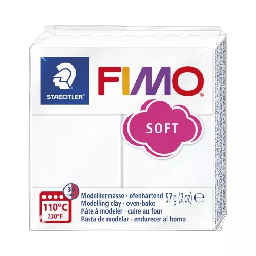 Fimo Soft Polymer Clay 57gr White (n°0)