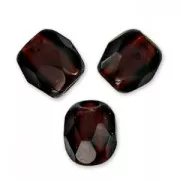 Fire Polished faceted round beads 2mm Garnet  x50